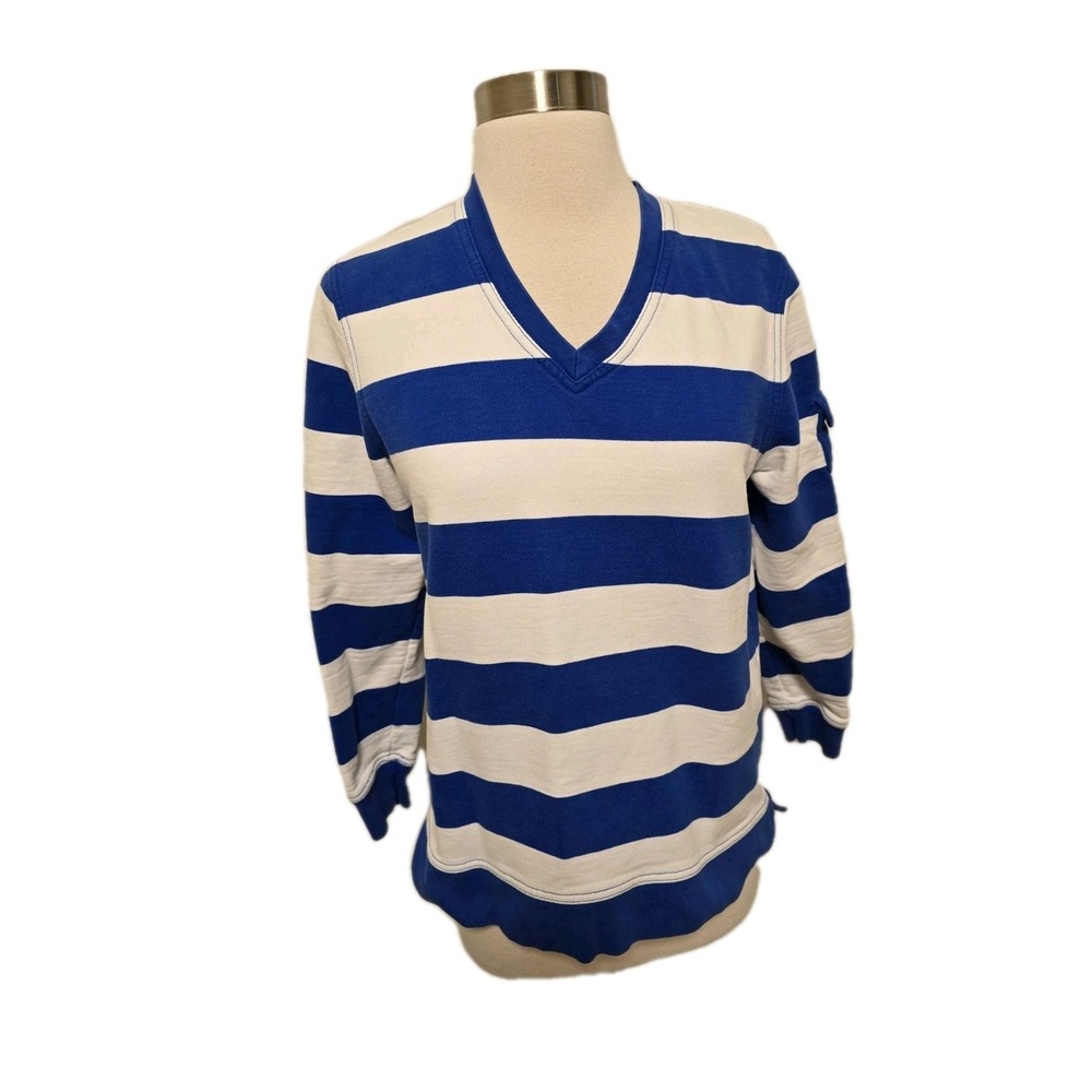 Lauren Ralph Lauren Womens 90s Vintage Sweatshirt Size Petite Small Blue